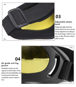 قناع كامل للوجه درع جديد دراجة نارية نظارات موتوكروس ركوب الدراجات حماية نظارات دراجة نارية - Product Image 5