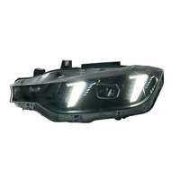Accessoires automobiles SJC, phares LED pour BMW Série 3 F30 F31 F35 2013-2019, style yeux de serpent, phare bicolore, plug and play
