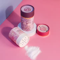 Tamis cylindriques de luxe personnalisés Salière de mer jetable Tube de papier pour poudre d'épices Emballage de bidon Shaker supérieur pour le vin