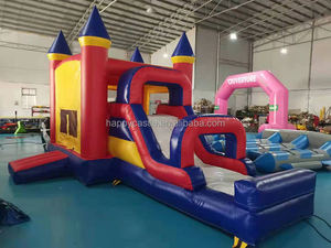 Maison gonflable commerciale de rebond et château humide/<span class=keywords><strong>sec</strong></span> combiné de glissière d'eau pour la <span class=keywords><strong>location</strong></span> de partie - Product Image 2