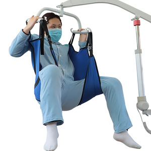 Yuqilin - Arnés de transferencia con correas de soporte para el cuidado de personas mayores y asistencia en el baño, modelo con asiento azul - Product Image 2