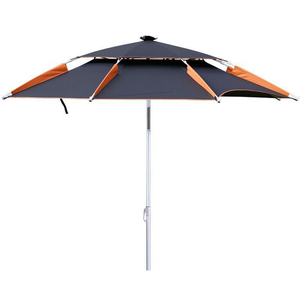 Parapluie de pêche en plein air 2.0m 2.2m 2.4m camping parapluie de plage double couche protection solaire parapluies de patio imperméables - Product Image 6