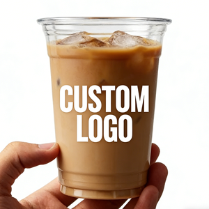Gobelets en plastique jetables à paroi simple avec couvercles 90mm 12oz 16oz pour boissons chaudes/froides, idéaux pour les desserts, les cafés et les plats à emporter - Product Image 2
