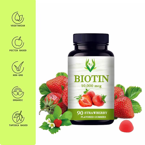 Gomitas de biotina OEM ODM con sabor a fresa, suplemento dietético para la salud digestiva y para mejorar la energía en adultos. - Product Image 5