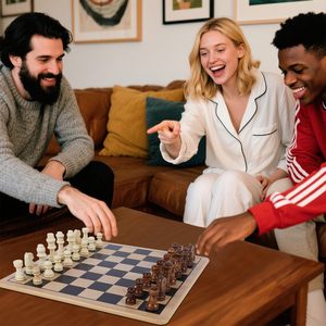 Juego Familiar de Madera Ecológico 5 en 1 Personalizable con Tablero de Grabado con Tema de Amor para Adultos - Duradero y Sostenible - Product Image 2