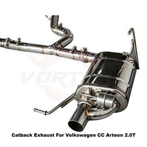 ระบบท่อไอเสียแบบมีวาล์ว Vortex Direct Fit SS304 ขัดเงาแบบกระจก สำหรับรถยนต์ Volkswagen CC Arteon 2.0T ประสิทธิภาพสูง เชื่อมด้วยเทคนิค TIG - Product Image 4