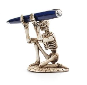 إبداعي رف سطح المكتب هيكل عظمي ديكور القرطاسية الحرف اليدوية الراتنج - Product Image 3