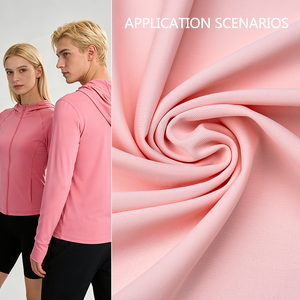 Tela Elástica de Poliéster con Aspecto de Nailon de 180 g/m², Fresca y Suave, para Camisetas, Ropa Deportiva, Ropa de Protección Solar y Ropa para Exteriores - Product Image 3