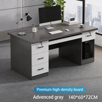 Bureau d'ordinateur simple et moderne, résistant à la corrosion, avec tiroirs, pour la maison, la chambre, le bureau, les locations et l'usage commercial