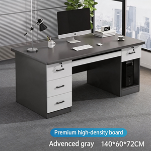 Bureau d'ordinateur simple et moderne, résistant à la corrosion, avec tiroirs, pour la maison, la chambre, le bureau, les locations et l'usage commercial - Product Image 2