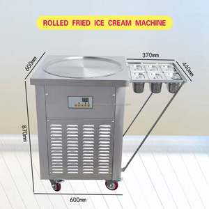 Máquina para Hacer Helado Enrollado Instantáneo, Máquina para Hacer Helado Frito Tailandés, Máquina para Hacer Rollos de Helado Frito - Product Image 4