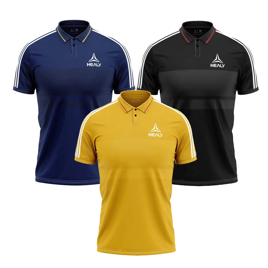 Polyester dryfit short sleeve polo t-shirt custom embroidery logo plain golf polo shirts for men blank t shirt