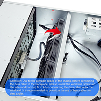 Boîtier de serveur 4U 24 baies Hot Swap LF24S-6G personnalisable, profondeur 550 mm, pour NAS ATX, édition domestique silencieuse avec backplane 6 Gb