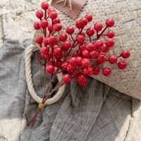 CallaFloral Buket Buah Keberuntungan Buatan dari Busa Merah untuk Dekorasi Dinding Rumah