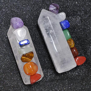 หินจักระธรรมชาติไม้กายสิทธิ์คริสตัลบำบัดหินพลังงานทางจิตวิญญาณ<span class=keywords><strong>หอ</strong></span>คอยควอตซ์ที่ชัดเจนสำหรับการทำสมาธิ - Product Image 4