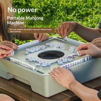 Wasi Zi Luxe Moderne Mahjong Boîte Mystère Mini Tuiles Non-Électriques en ABS Machine de Bureau Portable Voyage Dortoir Extérieur
