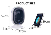 Analyseur de Peau 3D IA 2026 avec Caméra HD 8 Spectres, Appareil de Scannage Facial Homologué CE pour Salons de Beauté, Visage et Yeux, Écran Tactile US/IT/ZA, Garantie 1 An