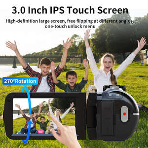 Videocámara 4K 30MP con Zoom Óptico 10X, Pantalla Táctil IPS de 3.0 Pulgadas, Wifi, Control Remoto, Antivibración y Macro, Cámara para Vlogs - Product Image 4