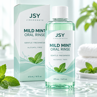 Rince-bouche sans alcool à la menthe douce 473 ml pour un soin quotidien et une sensation buccale fraîche et propre en bouteille transparente Marque privée