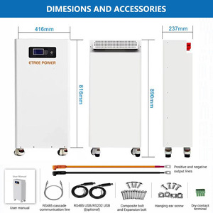 แบตเตอรี่ลิเธียม48V 300A ไฮบริด15Kw เสร็จสมบูรณ์15KW 10KW 20KW <span class=keywords><strong>bater</strong></span> A Para paneles solaires - Product Image 6