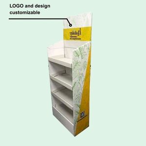 Support d'affichage en carton écologique personnalisé pour les supermarchés, pour présentoir au sol/au comptoir, pour les collations, les jouets et la bière - Product Image 4