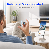 Control Remoto Recargable con Anillo de Mouse Táctil, Air Mouse, Presentador PPT, Tiktok para Teléfono Inteligente y Portátil