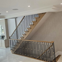 Colliers de fixation ronds LD-Metal 5/8 po noirs et dorés pour balustres, balustrades, rampes intérieures et décoration d'escaliers