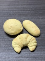 Tekstur Lembap Realistis, Lambat Mengembang, Mainan Pijat Imitasi Roti Durian, Bahan TPR, Cetak UV untuk Menghilangkan Stres
