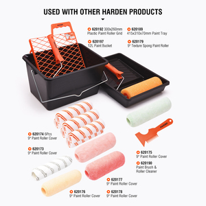 Cứng 7 mảnh phát hành nhanh chóng knitwool sơn Con lăn thiết lập với 9in khung tròn - Product Image 2