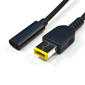 PD chargeur <span class=keywords><strong>d</strong></span>'<span class=keywords><strong>alimentation</strong></span> connecteur câble USB 3.1 adaptateur type-c femelle à carré 20V DC mâle 16cm 3A 65W pour <span class=keywords><strong>Lenovo</strong></span> <span class=keywords><strong>Thinkpad</strong></span> ordinateur portable Rohs - Product Image 1