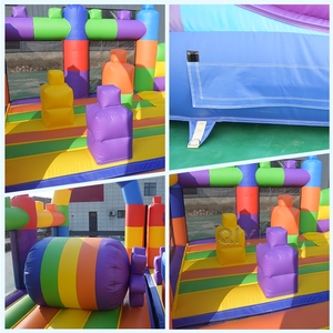 Castillo Inflable Colorido para Interiores y Exteriores, Trampolín Inflable para Fiestas, Casa de Brinco Inflable en Venta - Product Image 5
