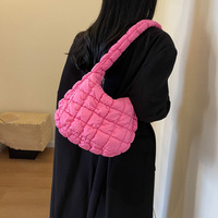 2024 mode doux Puffer fourre-tout sacs pour femmes hiver gonflé rembourré sacs à main matelassé sac à bandoulière
