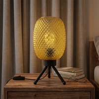 Lampe de bureau décorative pour la maison, lampe de chevet en verre moderne pour le salon et la chambre à coucher, lumière d'ambiance LED