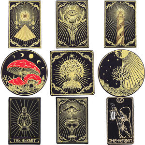 Открытка Таро Железная На вышивке нашивка вышитая ткань устойчивые персонализирующие значки для футболки - Product Image 2