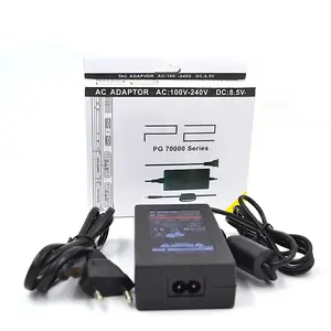 US/EU Plug 100~240V 50/60Hz AC Power Adapter For ps2 console DC 8.5V Adaptor For PS2 Slim 70000 Series