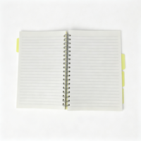 Carnet à spirales personnalisé à couverture rigide, format B5, 5 sujets, avec intercalaires en PP, vente en gros de carnets à spirales pour les élèves