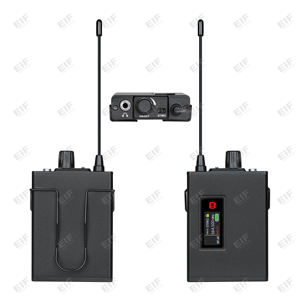 EIF AC-330 Portable Professional Dual Channel <b>Wireless</b> in Ear Monitor Metal Construction Lightweight for Live Sound Stage Church - Product Image 4