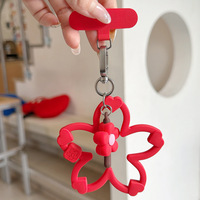 Cordon de téléphone universel avec pendentif fleur mignon, cordon de fixation pour appareil photo, chaîne durable mains libres, dragonne anti-perte en forme de cœur