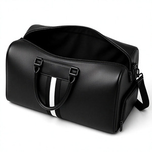 Bolsas de Lona de Cuero Premium con Logotipo Personalizado, Bolsa de Viaje y Gimnasio con Asas de Transporte, Cierre de Cremallera, Soporte OEM ODM, MOQ Bajo, Poliéster Duradero - Product Image 6