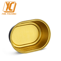 Moule à gâteau miniature en aluminium XC Y24 68 ml avec couvercle en plastique, jetable, qualité alimentaire, résistant au four