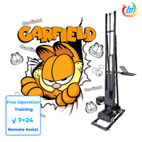 Alta velocidad de aluminio con cabezales de impresión DX7 I1600 Máquina de impresión de pared vertical 3D