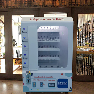 Máquina expendedora pequeña montada en la pared para cigarrillos y condones Dispensador compacto para uso público y comercial - Product Image 1