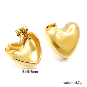 Fashion <b>Stud</b> <b>Earrings</b> Gold Geometric Irregular Shape Stainless Steel Women's Jewelry - Product Image 5