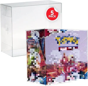 Wholesale Blocking Clear Handmade PET Customizable Trading Card Booster <b>Box</b> Display Protector for <b>Collection</b> - Product Image 1