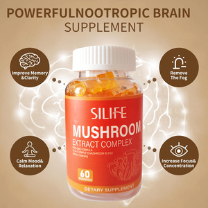 OEM diyet takviyesi organik Chaga Reishi uyku mantar Gummies Adaptogen Nootropic aslan Mane süper mantar Gummies - Product Image 3