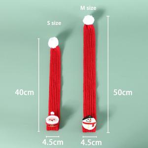 2025 Christmas Pet Neck <b>Warmer</b> Red Green Cotton Eco-friendly <b>Hand</b> Wash Scarf with Snowflake Snowman Cartoon Design for Cats Dogs - Product Image 5