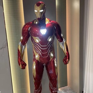Scultura Modello Luminoso a Grandezza Naturale di <span class=keywords><strong>Iron</strong></span> <span class=keywords><strong>Man</strong></span> Mk50 della <span class=keywords><strong>Marvel</strong></span> in Fibra di Vetro, Decorazione di Grandi Dimensioni di Grande Successo - Product Image 6