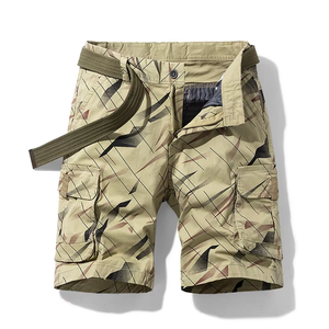 Pantalones Cortos Deportivos Casuales para Hombre, con Botones, 100% Algodón, Estampados, de Secado Rápido, Transpirables, Ecológicos, para Correr y Hacer Sentadillas - Product Image 3