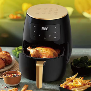 Mejor Freidora de Aire Eléctrica de 6L con Pantalla Táctil Inteligente Moderna, Mini Parrilla para Cocinar con Aceite Caliente, para Uso Doméstico, Exterior y Comercial, de Plástico - Product Image 6