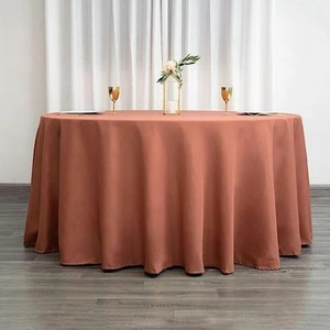 Tovaglia rotonda di colore solido a buon mercato all'ingrosso di alta qualità per eventi eleganti e decorazioni per la casa prezzo all'ingrosso - Product Image 1